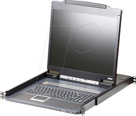 ATEN CL3000N - 19 Zoll KVM Konsole, 19'' TFT mit Tastatur DE