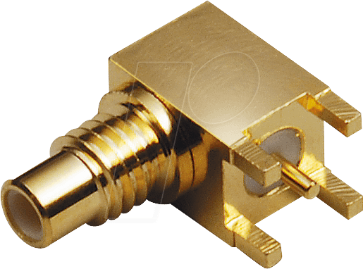 SMC BUE-90 - SMC-Einbaubuchse, vergoldet