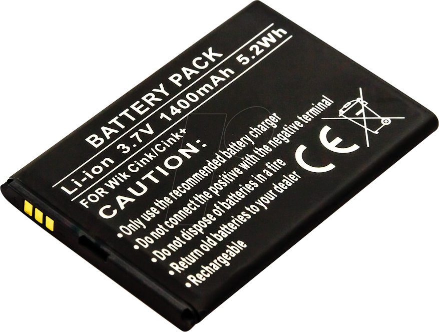 AKKU 10400 - Smartphone-Akku für WIKO-Geräte, Li-Ion, 1400 mAh