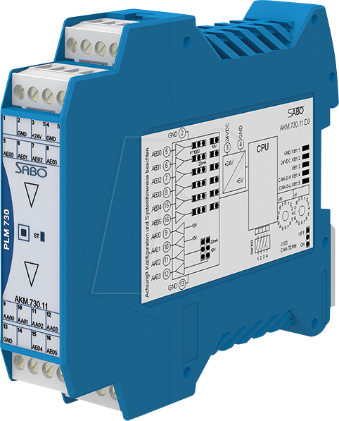 Thumbnail - SABO AKM.730.11 - 6xAE, 4xAA, 0..10V/0..20mA/Temp, CAN