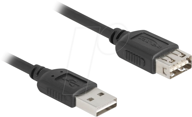 DELOCK 81512 - USB 2.0 Verlängerungskabel EASY A Stecker auf EASY A Buchse, 1 m