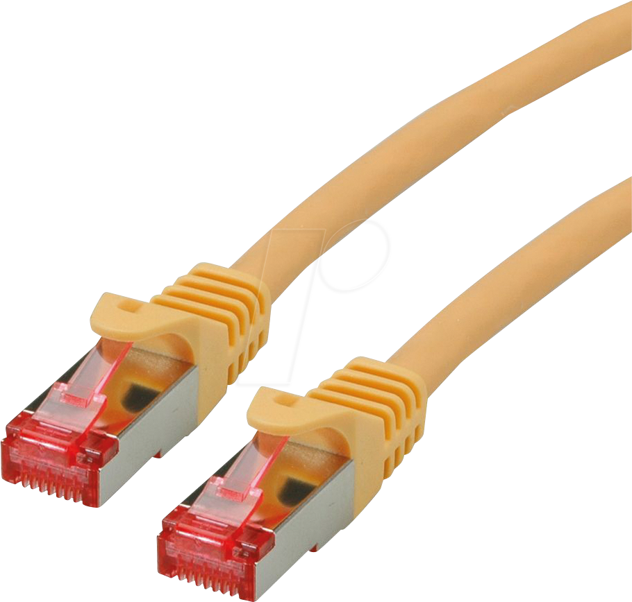 ROLINE 21152620 - Patchkabel Cat.6 S/FTP (PiMF), LSOH, gelb, 0,5 m