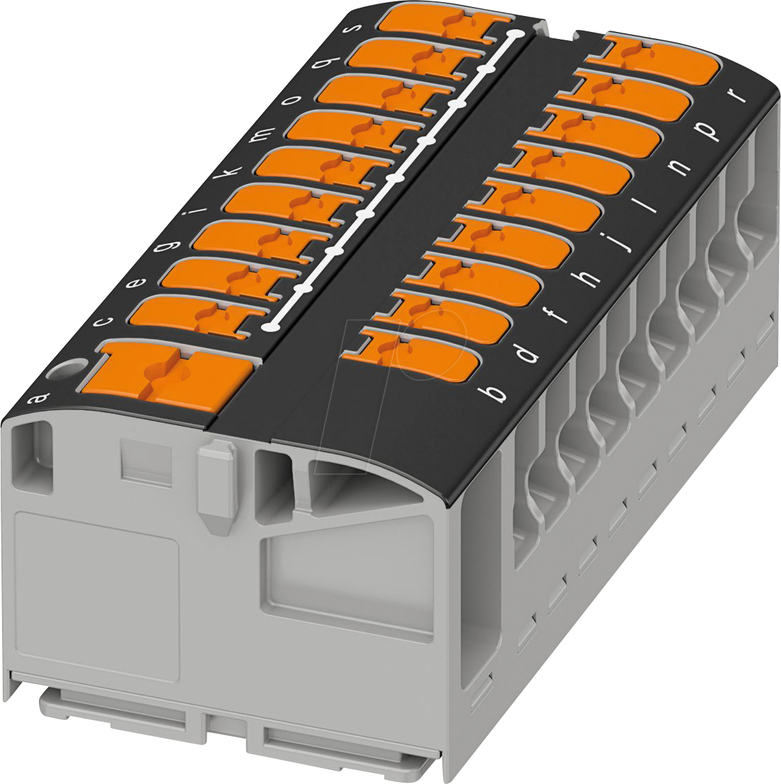 PHOE 1019651 - Verteilerblock - PTVFIX 6/18X2,5, schwarz