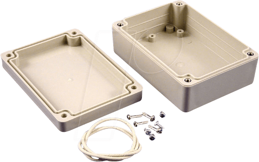 RP1085 - Kunststoffgehäuse, Serie RP, 75 x 105 x 40 mm, grau