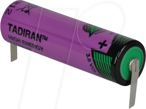 TADIRAN SL360T - Litihium Batterie, AA, 2400 mAh, U-Fahne, 1er-Pack