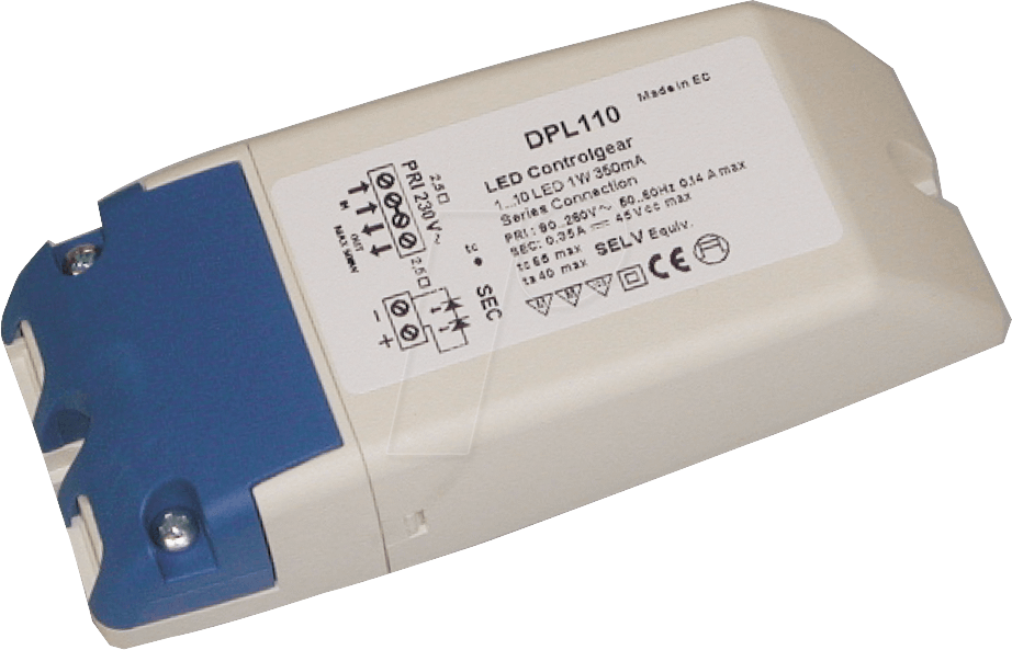 LED TR 17 - LED-Trafo, 350 mA, für 1 W Power LEDs (1-9 Stück)