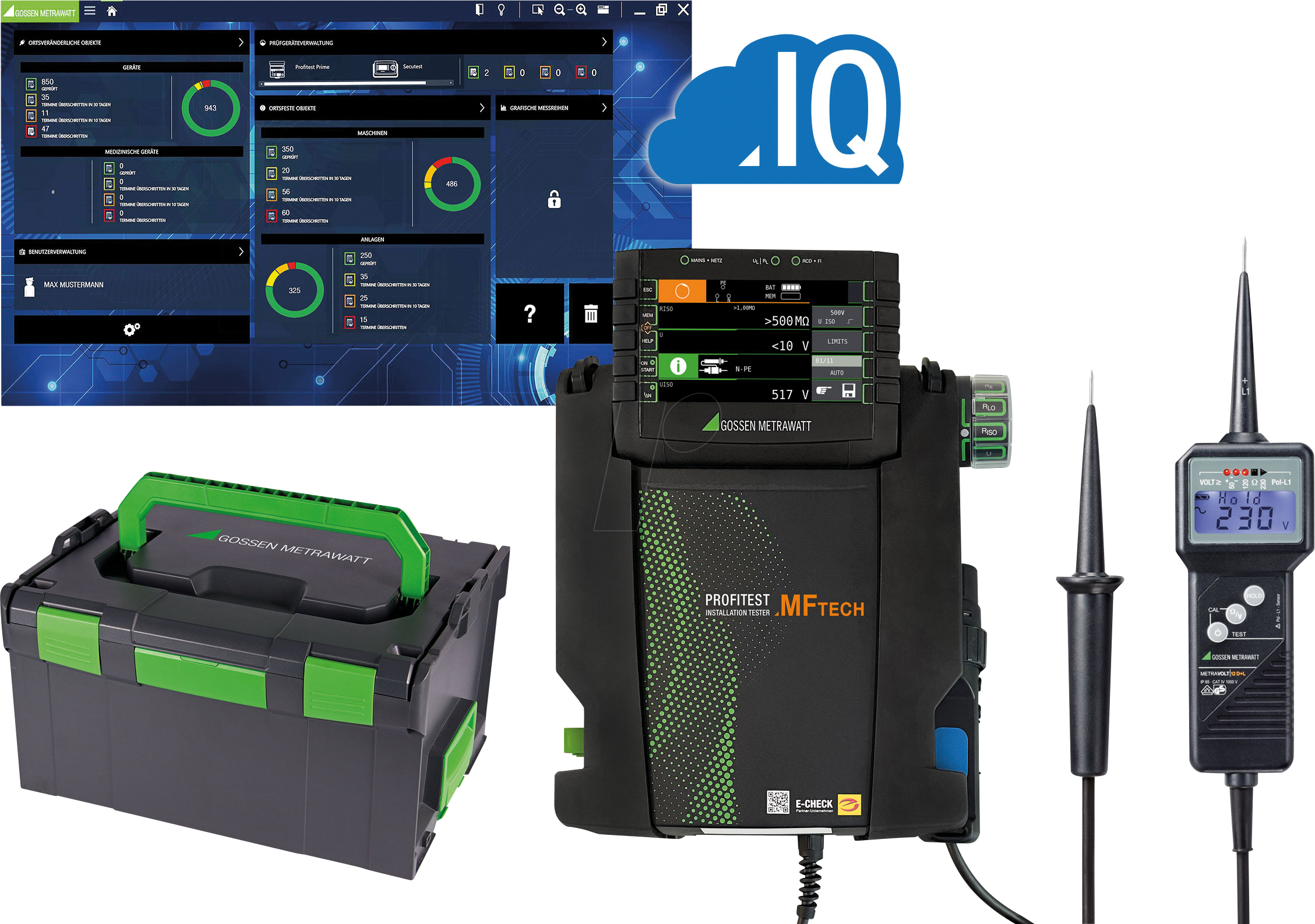 PROFI MF TECH 1S - Prüfgerät PROFiTEST MF TECH, 0105-Set