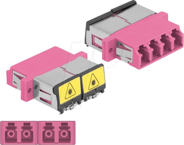 DELOCK 86906 - LWL Kupplung LC/LC Quad