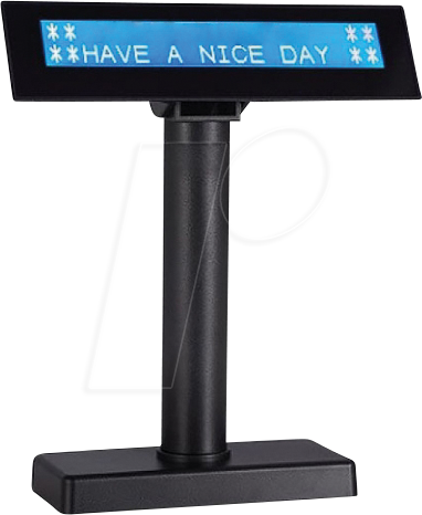 ARTD LCD730U - Kundendisplay, USB, LCD, dunkelgrau