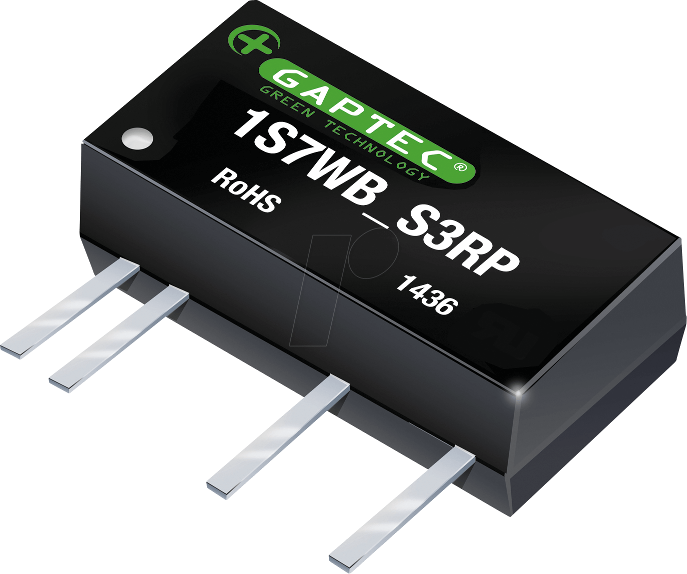 1S7WB_2412S3RP - DC/DC-Wandler, 1 W, 12 V, SIL 7