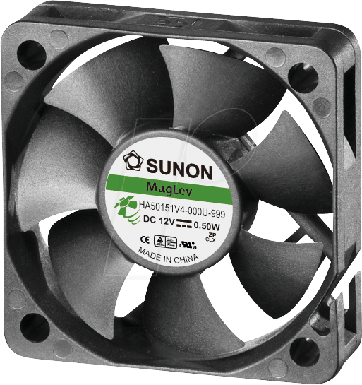 FAN-ML 5015-12 S - Lüfter 50 x 50 x 15 mm, 12 V, 0,045 A
