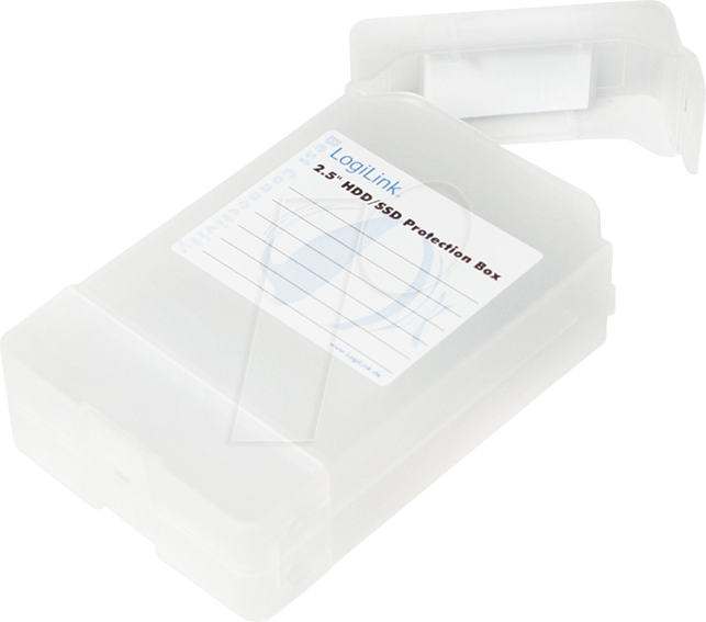 LOGILINK UA0277 - Festplatten Schutz-Box für 2x 2.5'', transparent