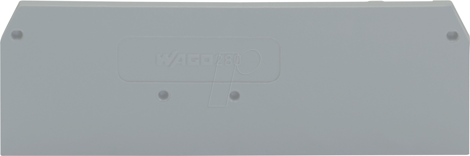 WAGO 280-314 - Abschluss- und Zwischenplatte, 2,5 mm dick, grau
