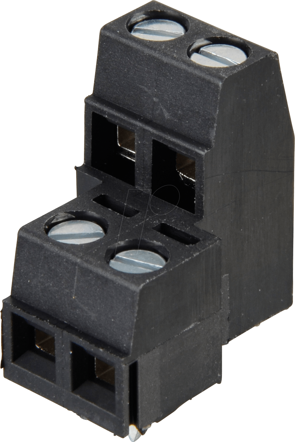 AKL 092-04 - Doppelstockklemme, 4-pol, Ø 1,5 mm, RM 5