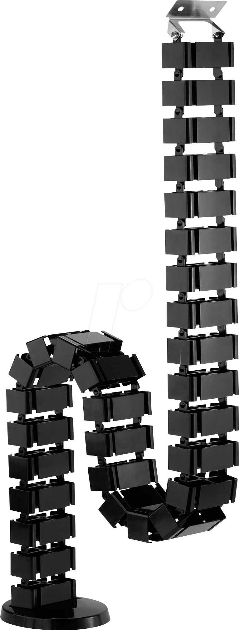 MYW HZ42L - Schreibtisch-Kabelführung, flexibel, 30 Gelenke, schwarz