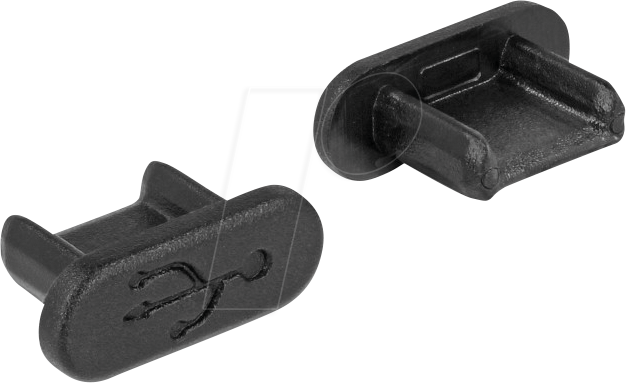 DELOCK 64007 - Staubschutz, USB 2.0 Micro-B Buchse, 10 Stück, schwarz