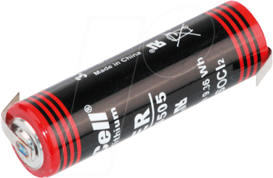 XCR14505 LFZ - Lithium Batterie, AA (Mignon), 2400 mAh, Z-Fahne, 1er-Pack