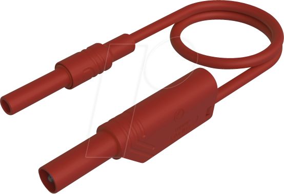 MAL S WSB 100 RT - Messleitung, 2,5 mm², 1,00 m, rot, gesichert, stapelbar