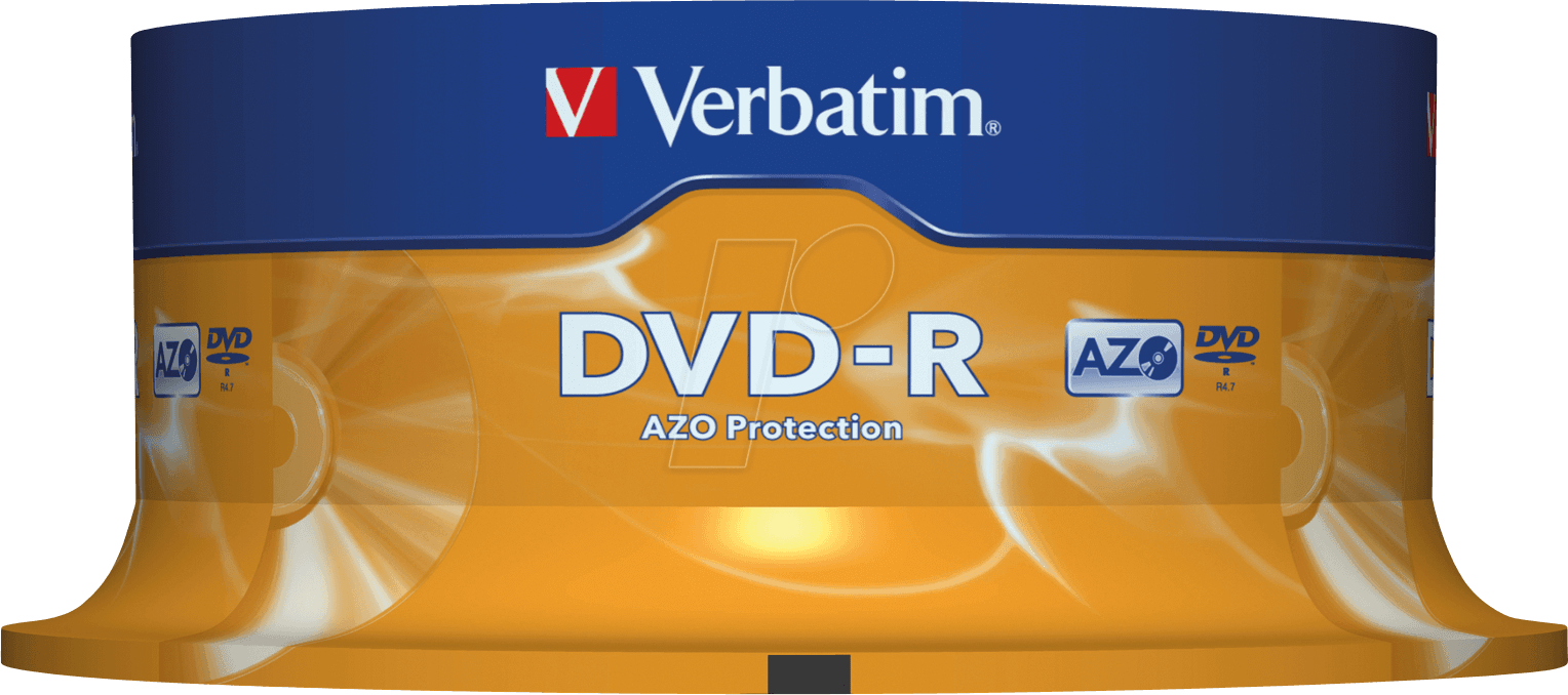 DVD-R4,7 VER25 - Verbatim DVD-R 4,7GB, 25-er CakeBox