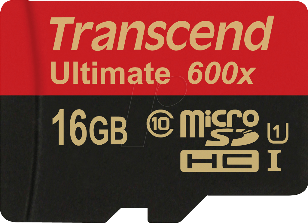 TS16GUSDHC10U1 - MicroSDHC-Speicherkarte 16GB, Transcend Class 10 UHS-I