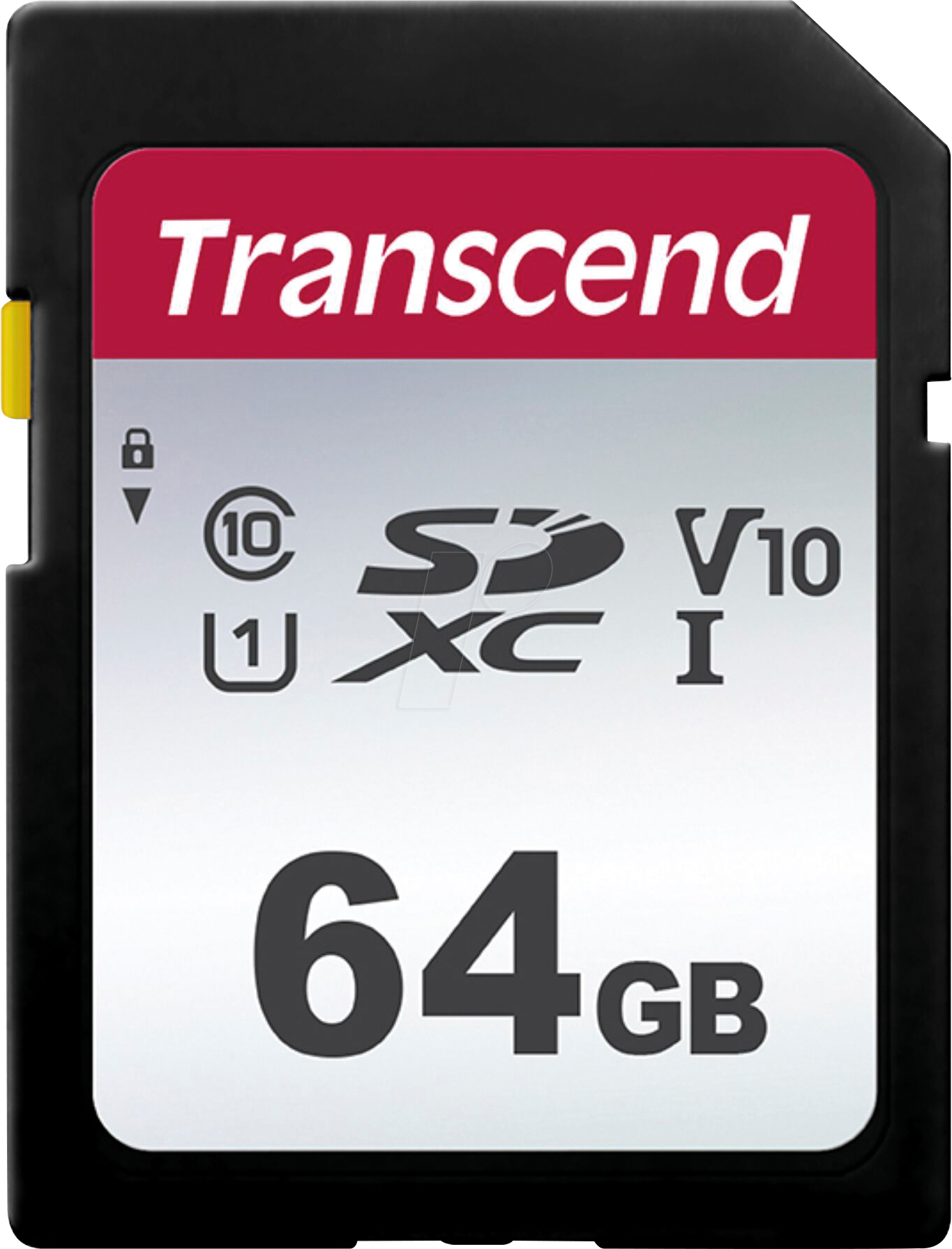 Thumbnail - TS64GSDC300S - SDXC-Speicherkarte, 64GB, Class 10 UHS-I U1, 300S