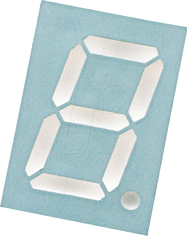 SC 52-11 GN - 7-Segment-Anzeige, grün, 13,5mm, gem. Kathode