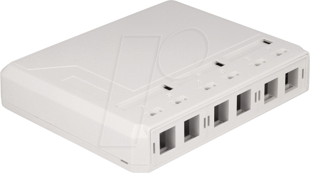 DELOCK 67052 - Keystone Leergehäuse 6 Port