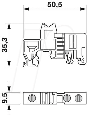PHOE 1201442 - Endhalter für Hutschiene