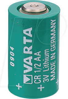 VARTA CR 1/2AA - Lithium Batterie, 1/2 AA, 950 mAh, 1er-Pack