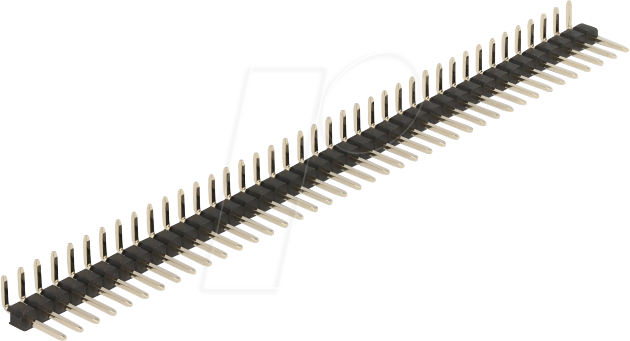 DELOCK 66697 - Stiftleiste 40 Pin, Rastermaß 2,54 mm, 1-reihig, gewinkelt, 5 St