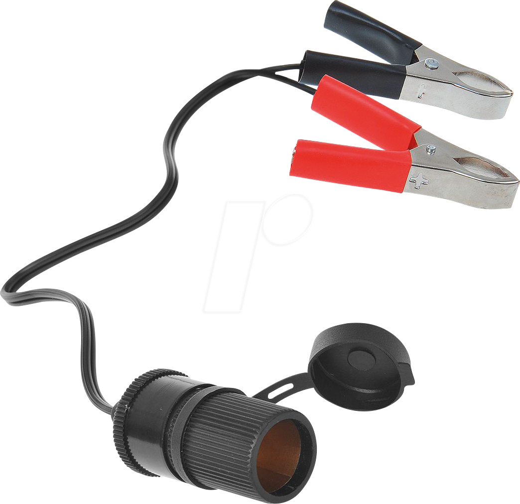 Thumbnail - KFZ 019008 - KFZ - Universalstecker mit Batterieklemmen, 25cm