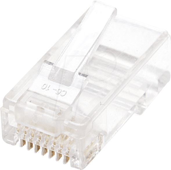 INT 502399 - CAT5e Modularstecker, UTP, 3-Punkt, 100 Stk