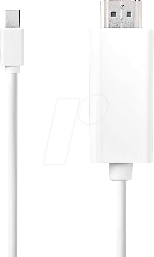 N CCGL37600WT20 - MiniDP 1.2 Stecker auf DP Stecker, 2,0 m, weiß