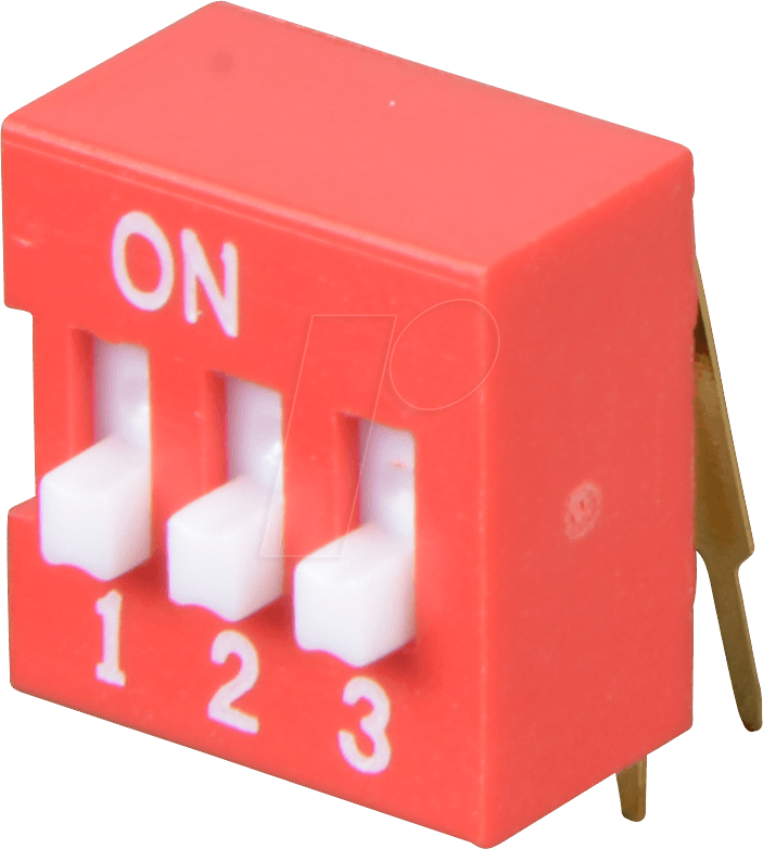 NT 03-90 - Dip-Schalter, gewinkelt, 3-polig