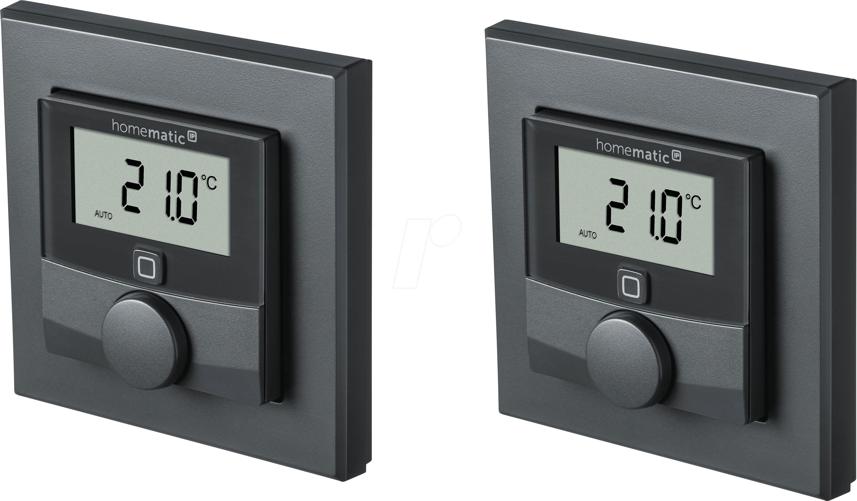 HMIP WTH-A-2 - Wandthermostat m. Luftfeuchtigkeit, anthrazit, 2 Stück