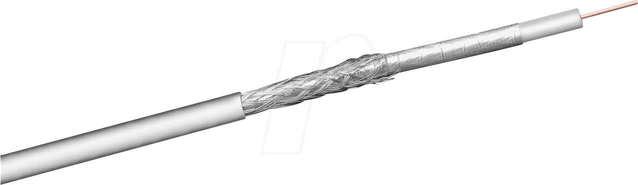 Thumbnail - GOOBAY 67018 - Koaxialkabel,Ø 6,8 mm,100 dB,100 m,CLASS A