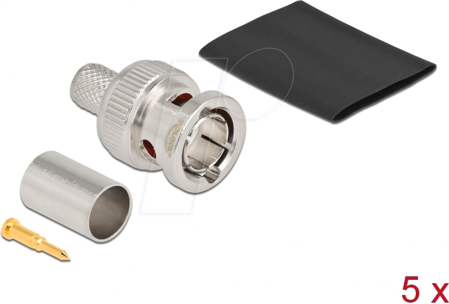 DELOCK 90026 - BNC Stecker zum Crimpen RG6
