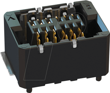 ZERO8 12 P 4,85 - Zero8 s gerade 4.85mm shield 12 polig, Socket, LOW, geschirmt