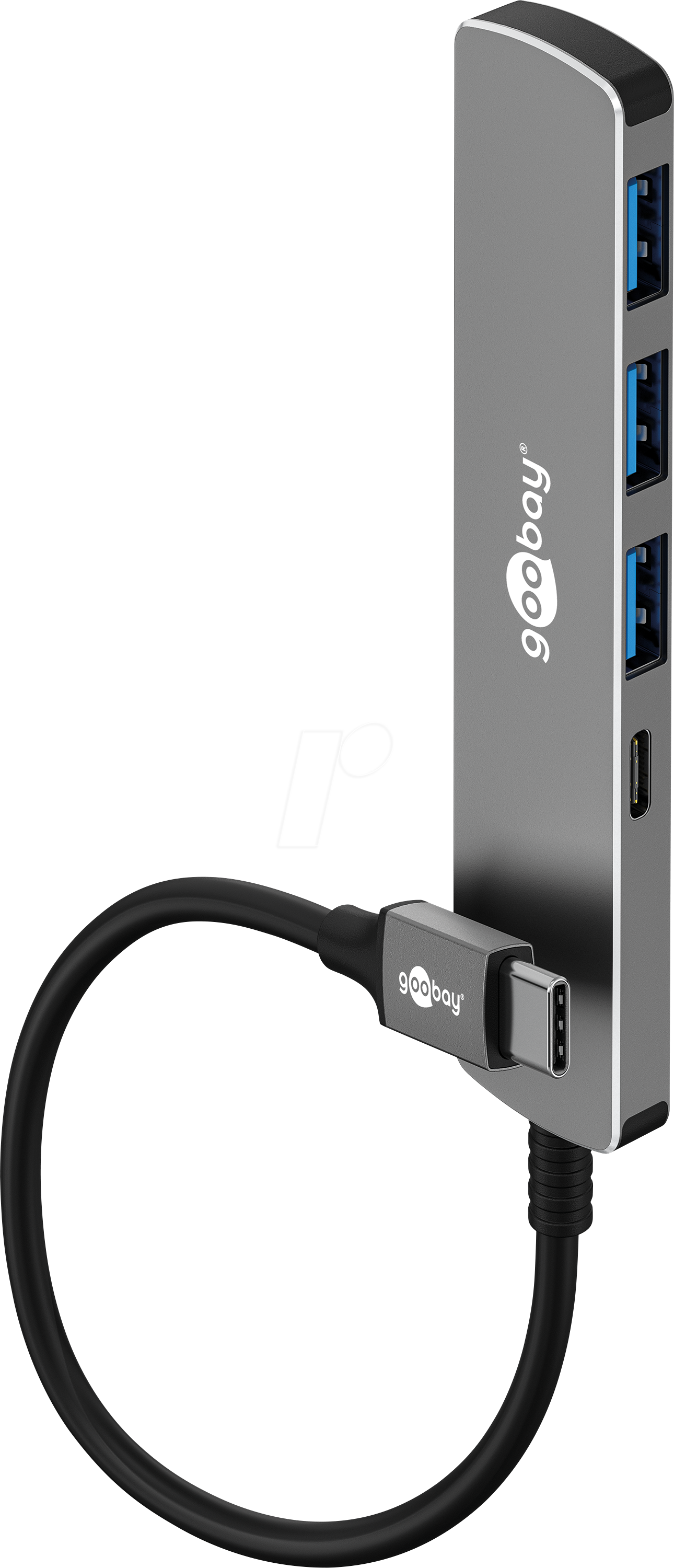GOOBAY 79158 - USB-C 3.2 HUB, 5 Port, 5 Gbit/s, 1x USB-C + 4x USB-A 3.2, 0,1 m