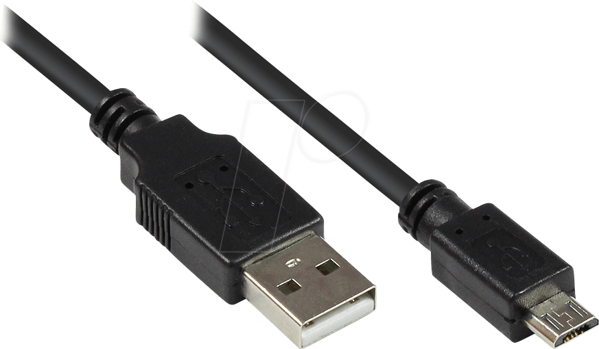 GC 2510-MB006 - USB 2.0 Kabel, A Stecker auf Micro B Stecker, 0,6 m