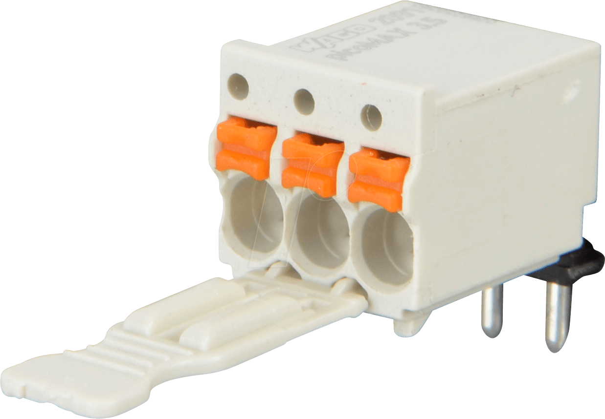 WAGO 2091-1353 - picoMAX eCOM Federleiste, gewinkelt, 3,5 mm, 3-polig