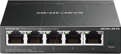 MSYS MS105GS-M2 - Switch, 5-Port, 2,5 Gigabit Ethernet, Desktop