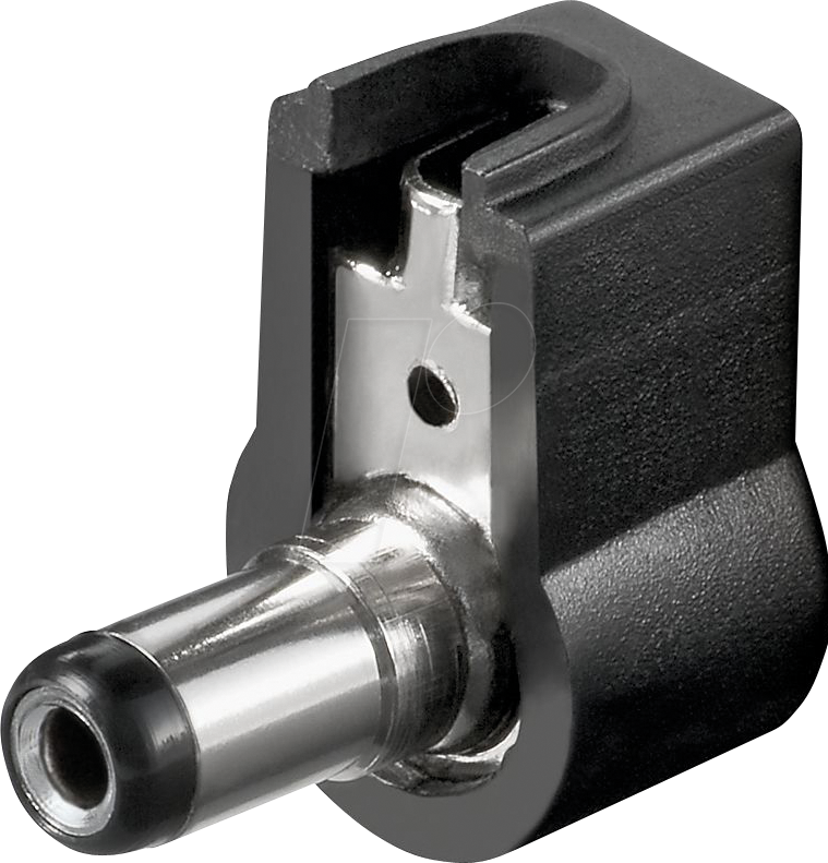 GOOBAY 11629 - Hohlstecker mit Knickschutz Ø außen: 5,5 mm, Ø innen 2,1 mm