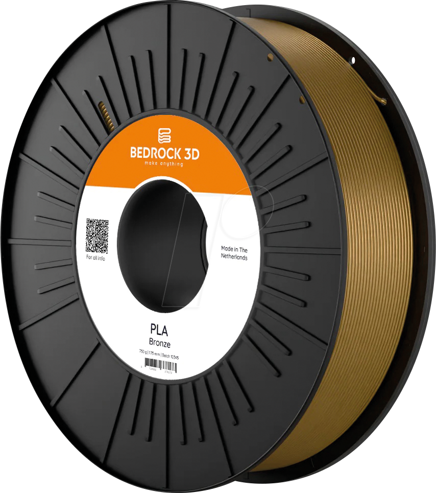 BEDROCK 3D 25402 - Filament, PLA, bronze, 2,85 mm, 750 g