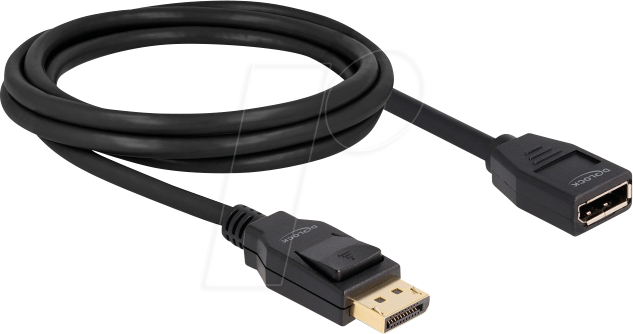 DELOCK 80002 - Kabel DisplayPort 1.2 Stecker > DisplayPort Buchse 4K 60 Hz, 2 m