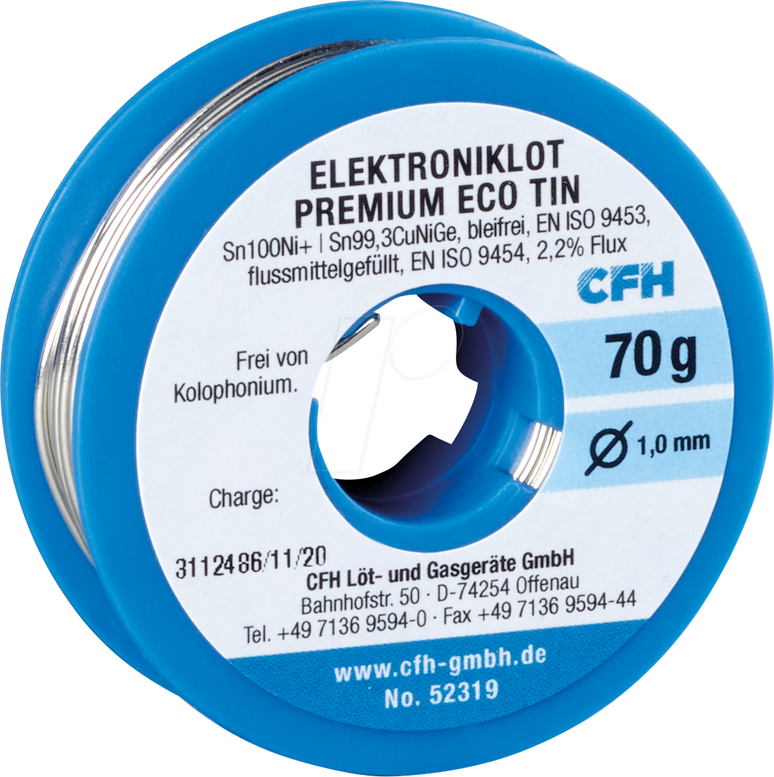 CFH 52319 - Elektroniklot ECO 319 bleifrei 70 g