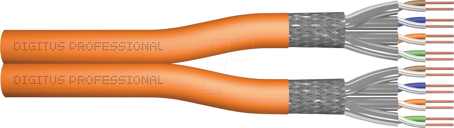 DIGI DK1744VHD1 - Netzwerkkabel, Cat.7, S/FTP, orange, 100 m