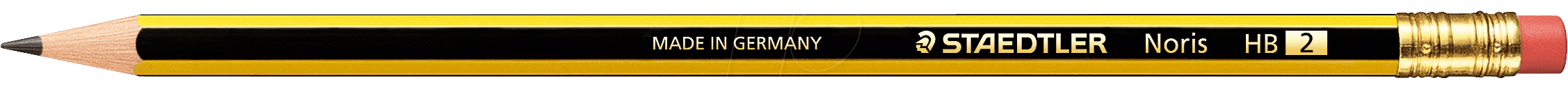 STAEDTLER 122-HB - Bleistift, Härtegrad HB, 2 mm, mit Radierertip