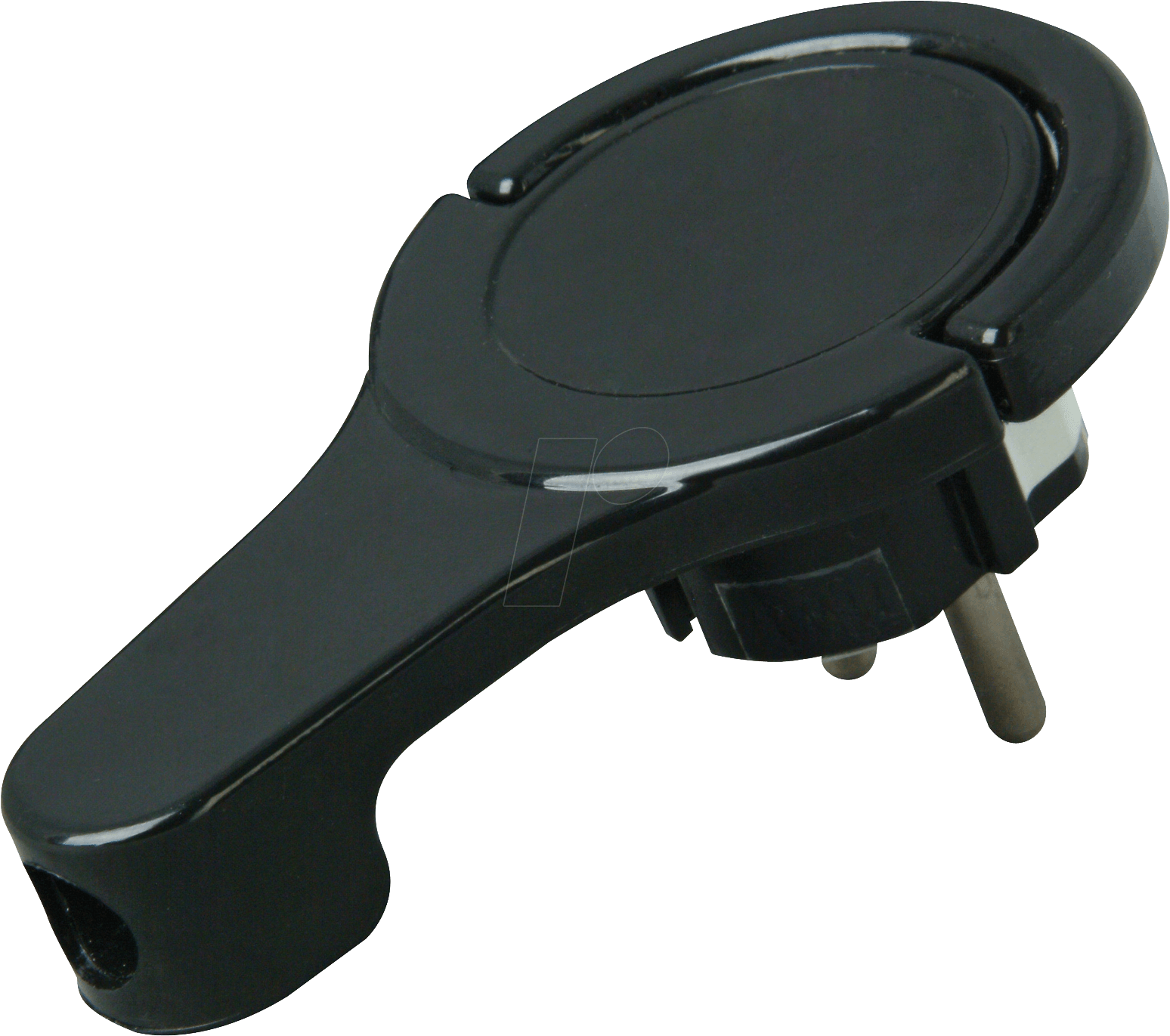 EL WS EF SW - Schutzkontaktstecker Typ F - CEE 7/4, schwarz