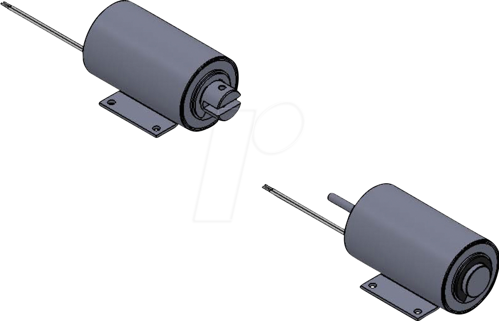 ITS-LZ3869Z12 - Zylindermagnet, 3869 Z, 12 V DC, 16,8 W, Zugmagnet mit Litze